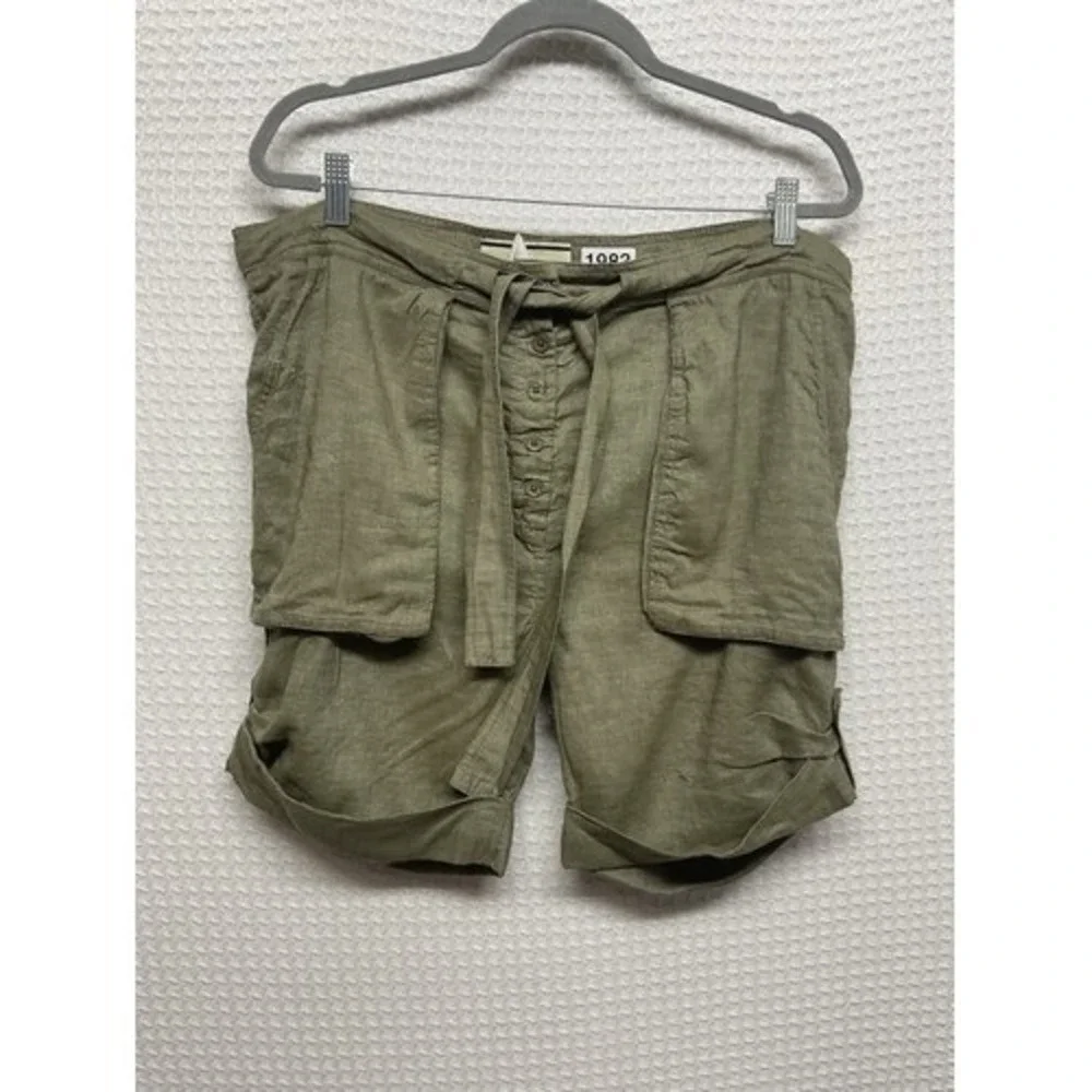 By Malene Birger Olive High Waisted Tie Belt Button Cargo‎ Shorts Women 38 China